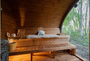 Luigepesa puhkemaja sauna vaade