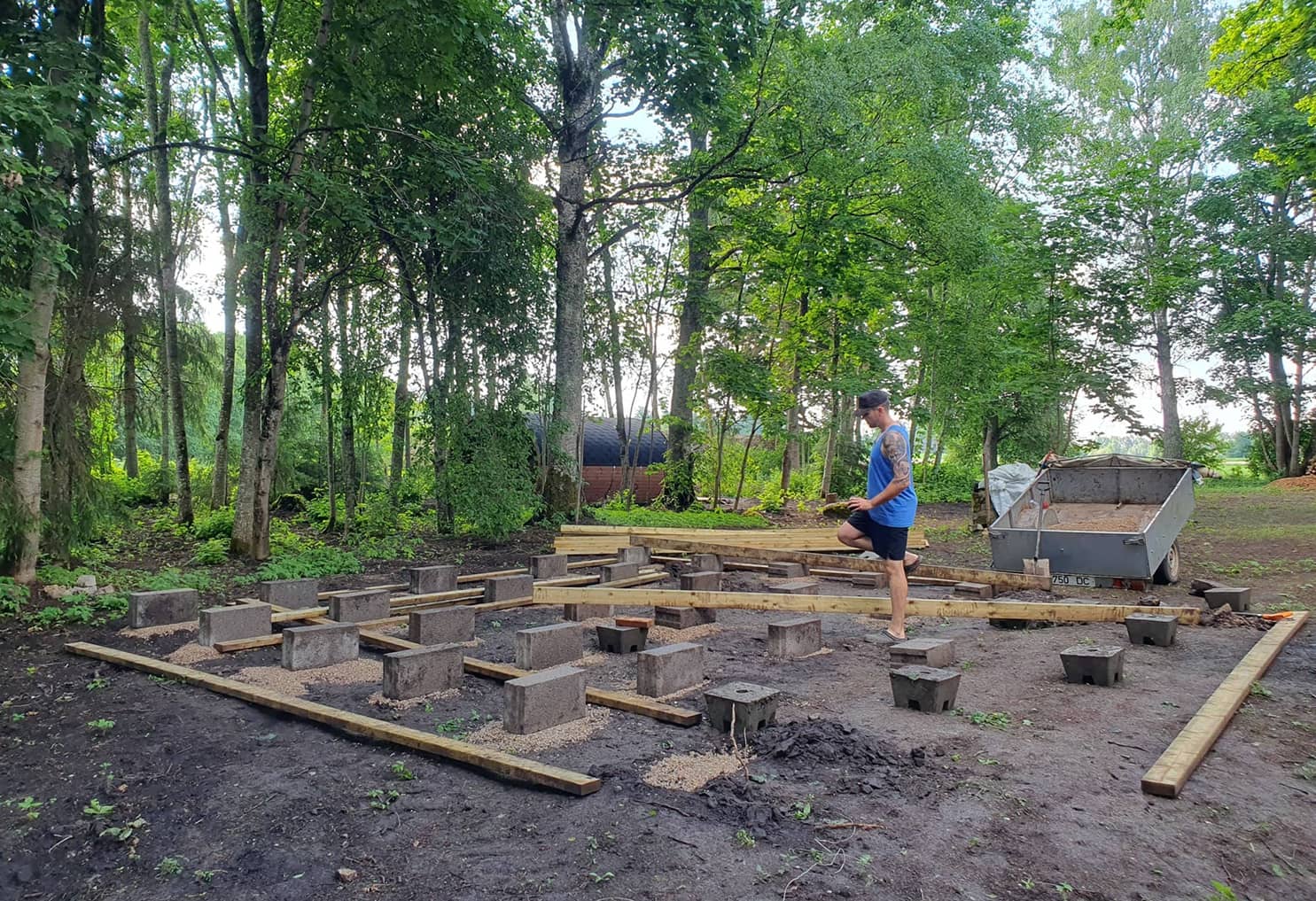 glamping kuppelmaja ehitus